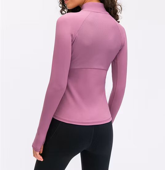 Cerniera femminile Yoga Sport Palestra Fitness Sport atletici Pilates attivi Indossare giacca da corsa