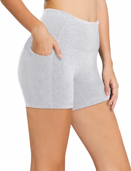 Pantaloncini da motociclista da palestra per allenamento, pallavolo, corsa, yoga, a vita alta